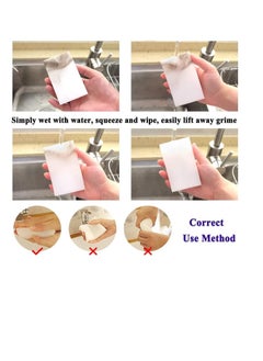 OASIS-TH Magic Sponge Eraser,10 Pack Melamine Sponge Foam, All-Purpose Washing Up Cleaning Sponge Scourers Pads, White Power Scrub Non-Scratch Sponge Cleaner for Kitchen, Dish, Bathroom,Wall  - Image 2