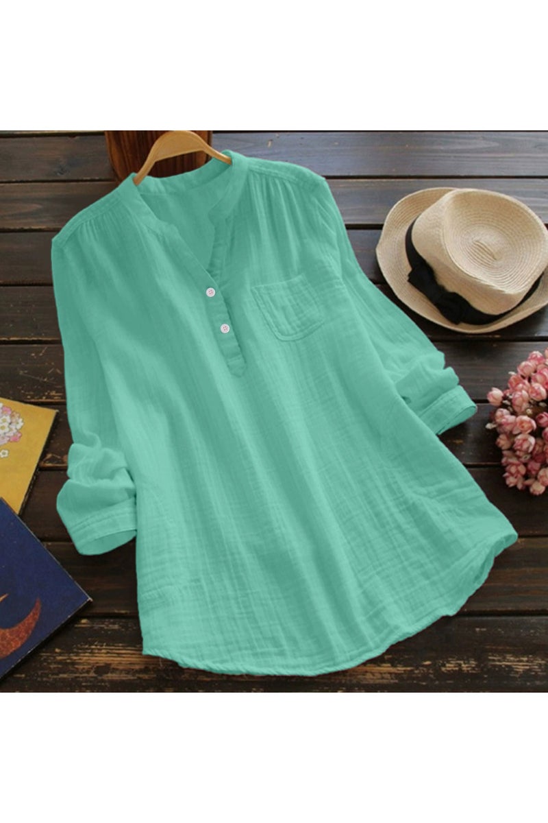 general Casual Loose Cotton Shirt - Image 1