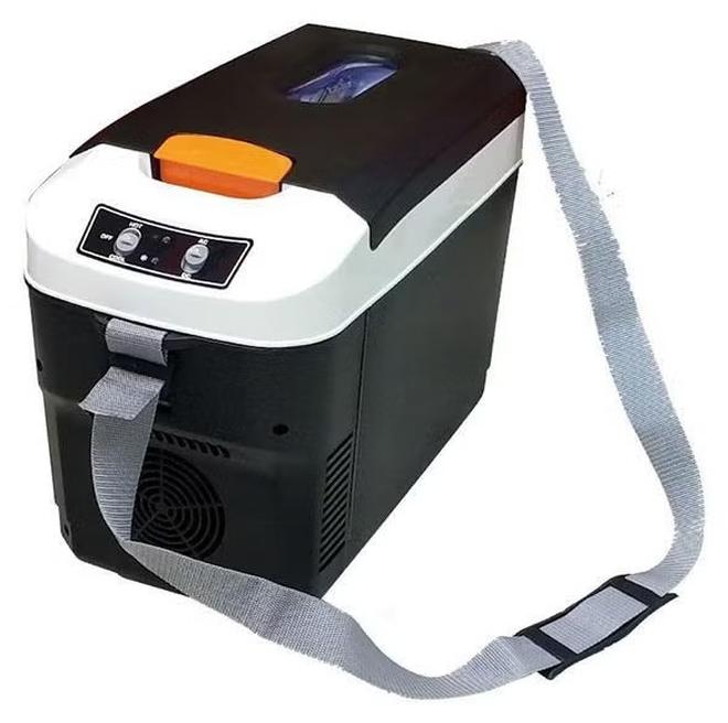 Hihonor ثلاجة سيارة محمولة بسعة 12 لتر، تستخدم للشاحنات والمطاعم والسيارات والسفن، مبرد كهربائي صغير الحجم للتخييم/السفر في الهواء الطلق (أسود) - Image 1