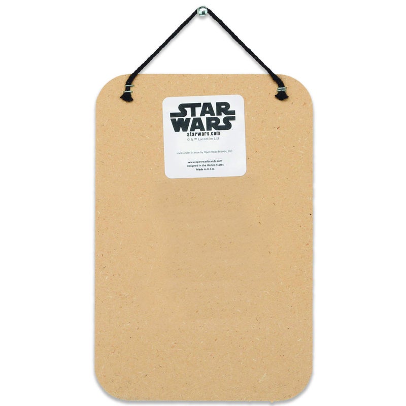 Open Road Brands Disney Star Wars: The Mandalorian Baby Yoda Sign - Cute Grogu I'm All Ears Hanging Wood Wall Decor for Bedroom or Office - Image 3