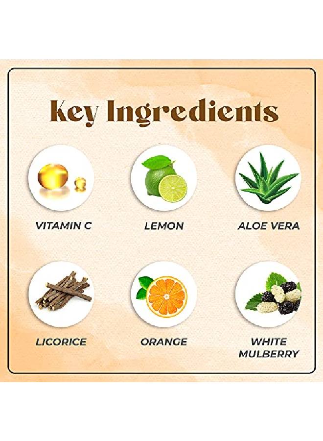 LUSTER Cosmetics Vitamin C Facial Kit | Control Blemishes | Made With Lemon & Licorice Extracts | Single Use Mini Facial Kit | For Skin Brightening | For Women & Men | Paraben & Sulfate Free (45g) - Image 5