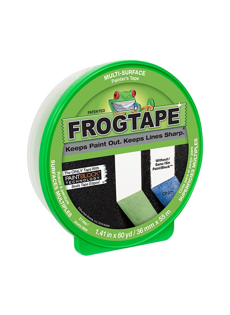 FrogTape Duck® FrogTape Multi-Surface Painting Tape, 1-7/16" x 2160", Green  - Image 3
