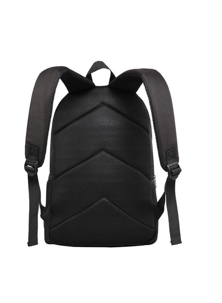 3-Piece  3D Print Insulated Lunch Backpack School Bag Set  Multicolour - Image 2