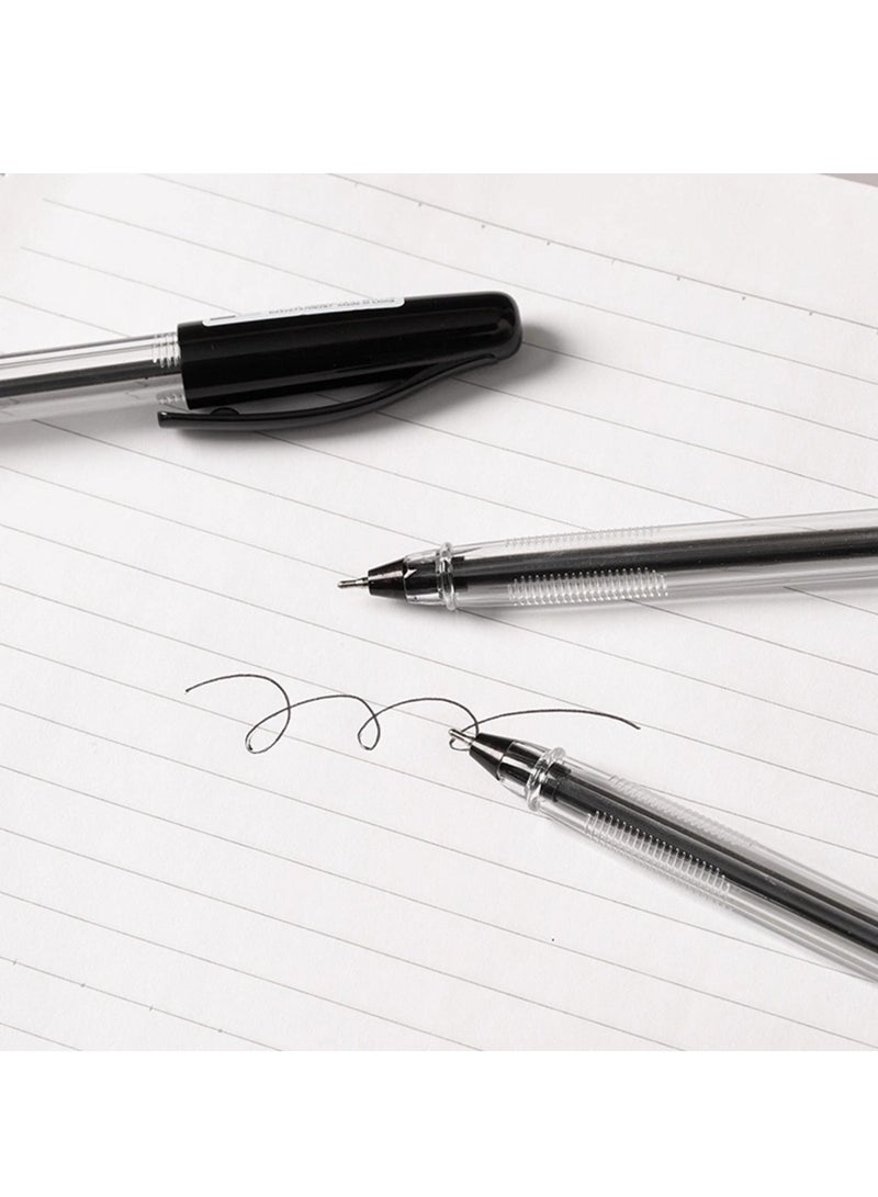 Deli 50-Piece Q99 Ballpoint Pen With 0.7mm Mini Tip Black Ink - Image 4