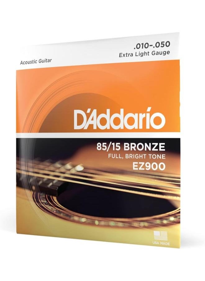 D'Addario وتر غيتار برونزي أمريكي من داداريو - EZ-900 