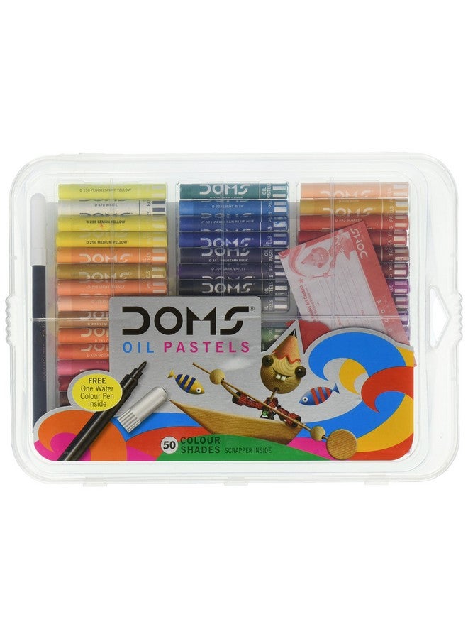 DOMS Oil Pastels 50 Shades, Non-Toxic EN 71-3 Standard Certified - Image 1