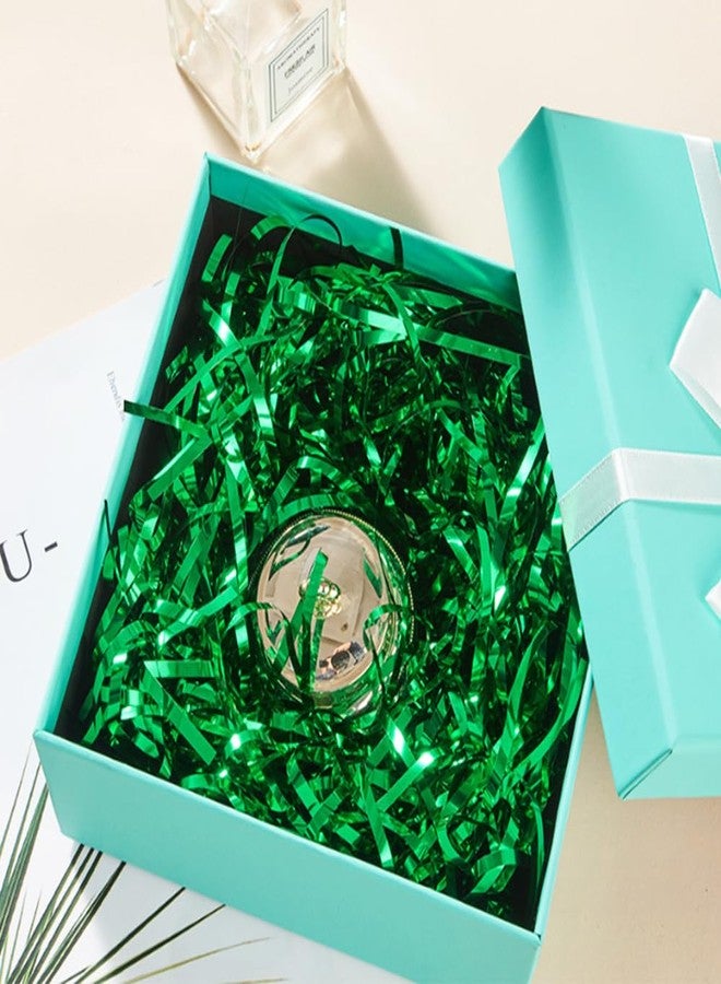 Amsthow Basket Grass Green Basket Filler 1/2 LB Gift Wrap Shredded Shiny Cut Confetti Raffia Box Stuffing for Birthday Wedding Wrapping - Image 3