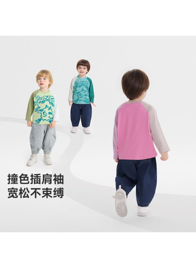 Boys' T-shirt Long Sleeve Spring/autumn Style Baby Top Print 25 New Arrival Girls - Image 3