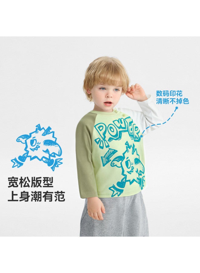 Boys' T-shirt Long Sleeve Spring/autumn Style Baby Top Print 25 New Arrival Girls - Image 2