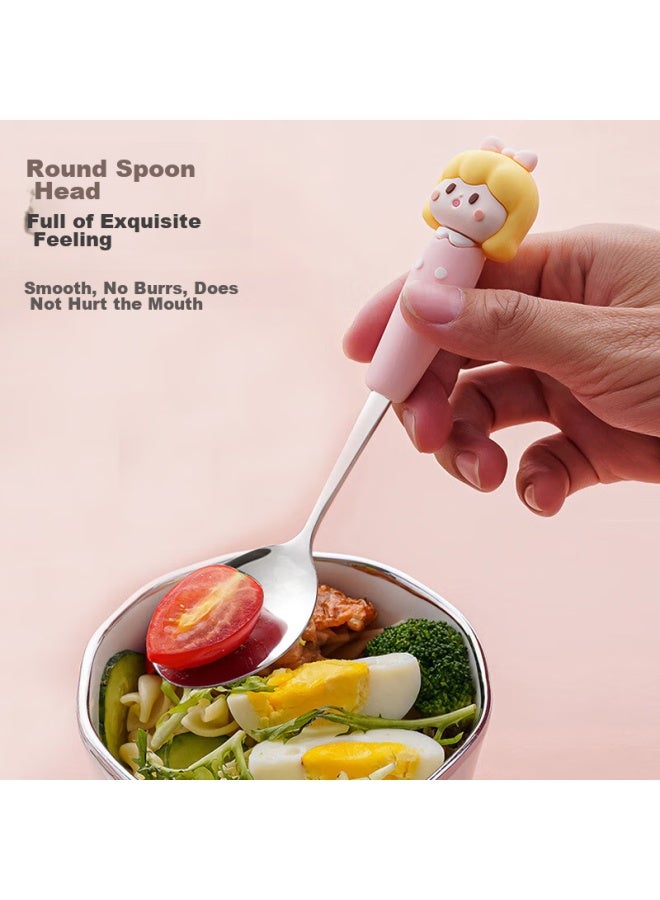 Corn Stainless Steel Spoon, Baby Home Dining Spoon, Soup Spoon, Long-handled Spoon, Thickened Mixing Spoon, Small Soup Spoon - Image 4