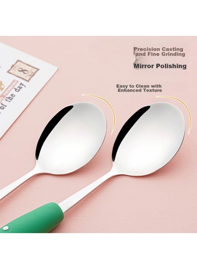 Corn Stainless Steel Spoon, Baby Home Dining Spoon, Soup Spoon, Long-handled Spoon, Thickened Mixing Spoon, Small Soup Spoon - Image 5