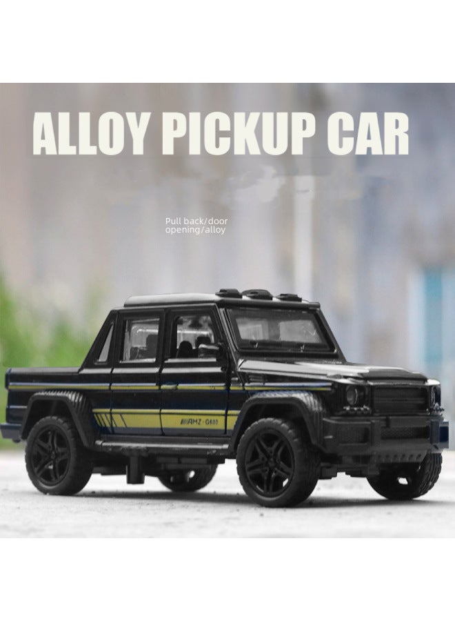 (With Sound And Light) Color Boxed Simulation Off-road Alloy Sports Car Model Children's Toys Car Boy Gift Wholesale-Color:Window Box-sound And Light Version Painted Police Car White - Image 3