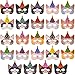 Civaner 24 Pcs Christmas Cat Party Masks Favors Bulk Christmas Cat Kitten Birthday Party Decoration Kitten Theme Supplies Photo Booth Props for Birthday Dress up Play Supplies - Image 2