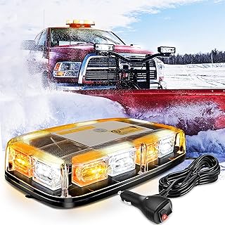 Nilight Nilight 12 Inch Roof Top Strobe Lights 48LED Hazard Light Emergency Safety Warning LED Flashing Light Bar Magnetic  - Image 1