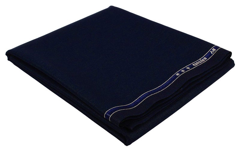 Raymond Men'S Solid Unstitched Trouser Fabric (Rymd_Pnt_Ls_51A_Dark Blue_Free Size) - Image 1