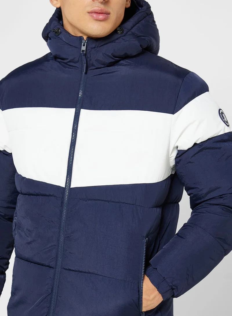 JACK & JONES Zip Through Puffer Jacket