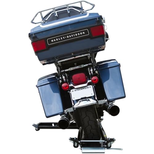 Black Widow Motorcycle Dolly Extra-Long for Cruisers Choppers 1,250 lb. Weight Capacity Adjustable Kickstand Caster Wheels - Image 4