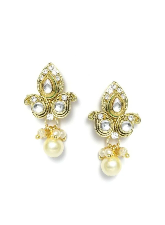 برياسي Elegant Women , Green Alloy Jewellery Set with pattern and secured with closure and styled in ideal for Ethnic moments — exude elegance in every glance.
