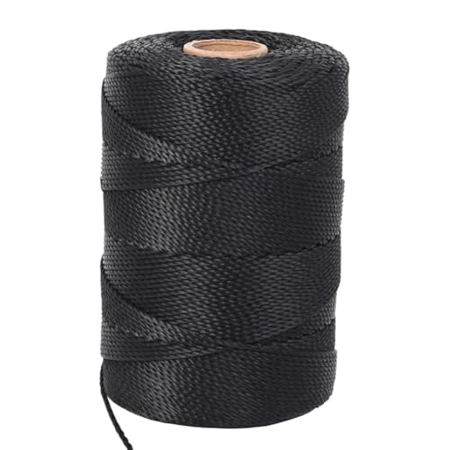ANMOFLY Black Nylon String 984ft 2mm Cord Twine for Garden Tomato Climbing Plants Floristry Fishing Wrapping Camping Outdoor Survival Netting Home Improvement - Image 1