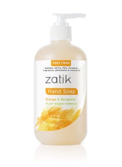 zatik Zatik Naturals  Liquid Hand Soap  Orange  Bergamot Moisturizing Handwash 12 oz Pack of 1 