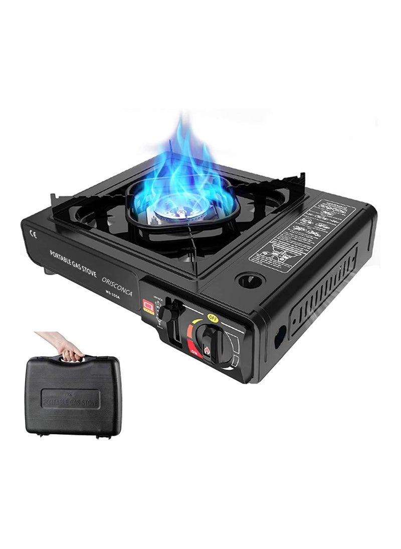 DubaiGallery Dessini Portable Butane Stove,Camping Stove,Outdoor Burning Stove,Backpacking Stove,Portable Gas Stove,Barbecue Stove,Suitable Survival Kits For Hurricane,Emergency Stove For Storm 