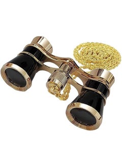 Vitacelli Mini Metal Binoculars 3x25 Lightweight Retro Binocular with Built-in Gold Chain for Adults Kids Women in Musical Concert,Gold Performances  - Image 4