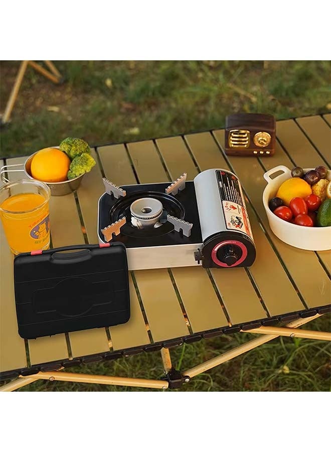 هاهاهاي مواقد صغيرة محمولة للاستخدام في الهواء الطلق تعمل بغاز البوتان مع صندوق مواقد منزلية للتخييم في الهواء الطلق والشواء مواقد عملية طباخ 2.1 كيلوواط - Image 3
