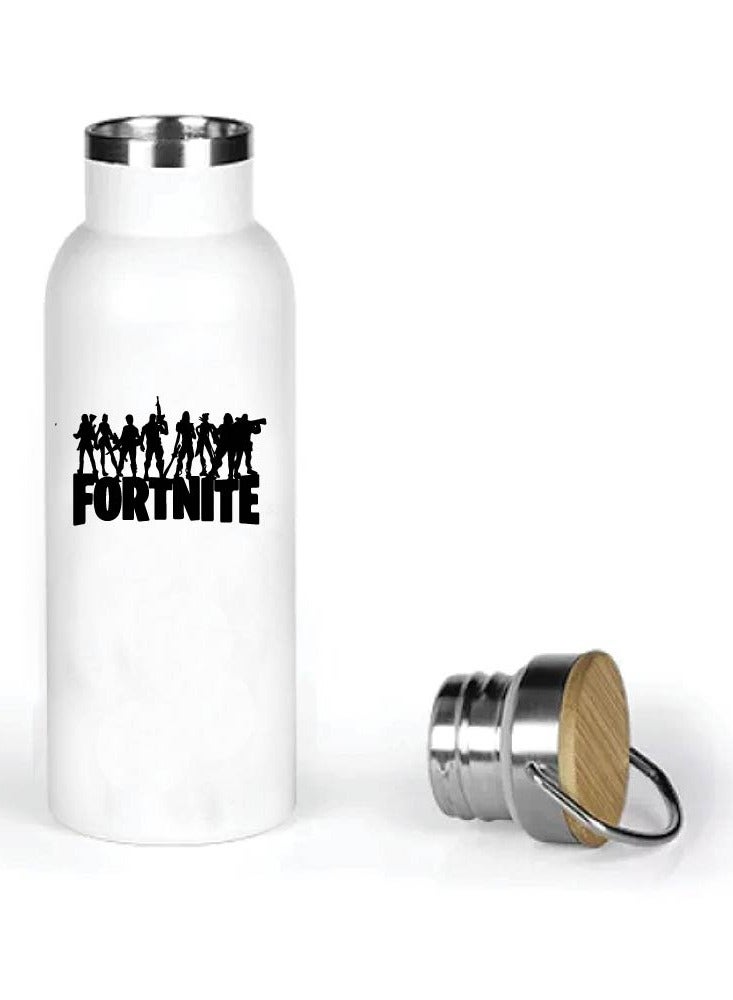PRINTSHOP4ME Stainless Steel Online Gaming Water Flask Bottle With Bamboo Cap And Gaming Design-Flask Bottle 600ml-Eco-Friendly Hydration For Gamers-Ideal Gift for Young Gamers - Image 5