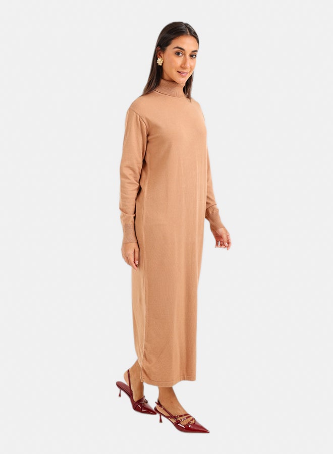 Carina Knit Turtle Neck Midi Dress - Image 2