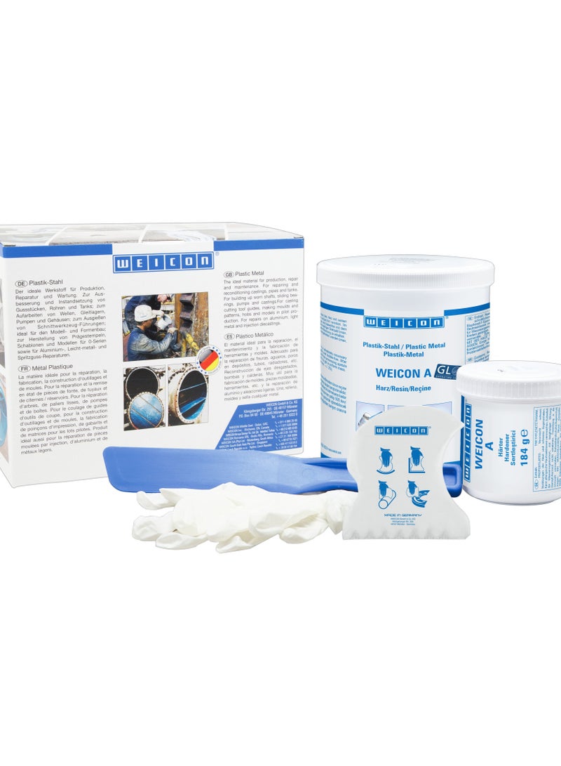 Weicon A Epoxy Resin, 2 Kg, Plastic Steel 2-Component Adhesive - Image 1