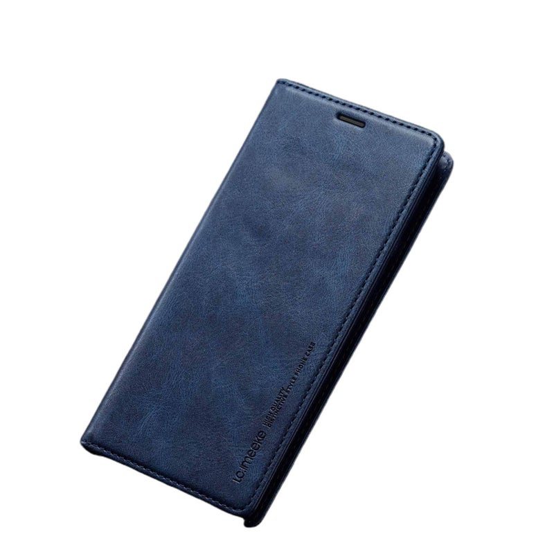 Drop Protection Samsung Galaxy S23 TPU Magnetic with Card Holder and Kickstand in Blue for Outdoor Use - Image 1