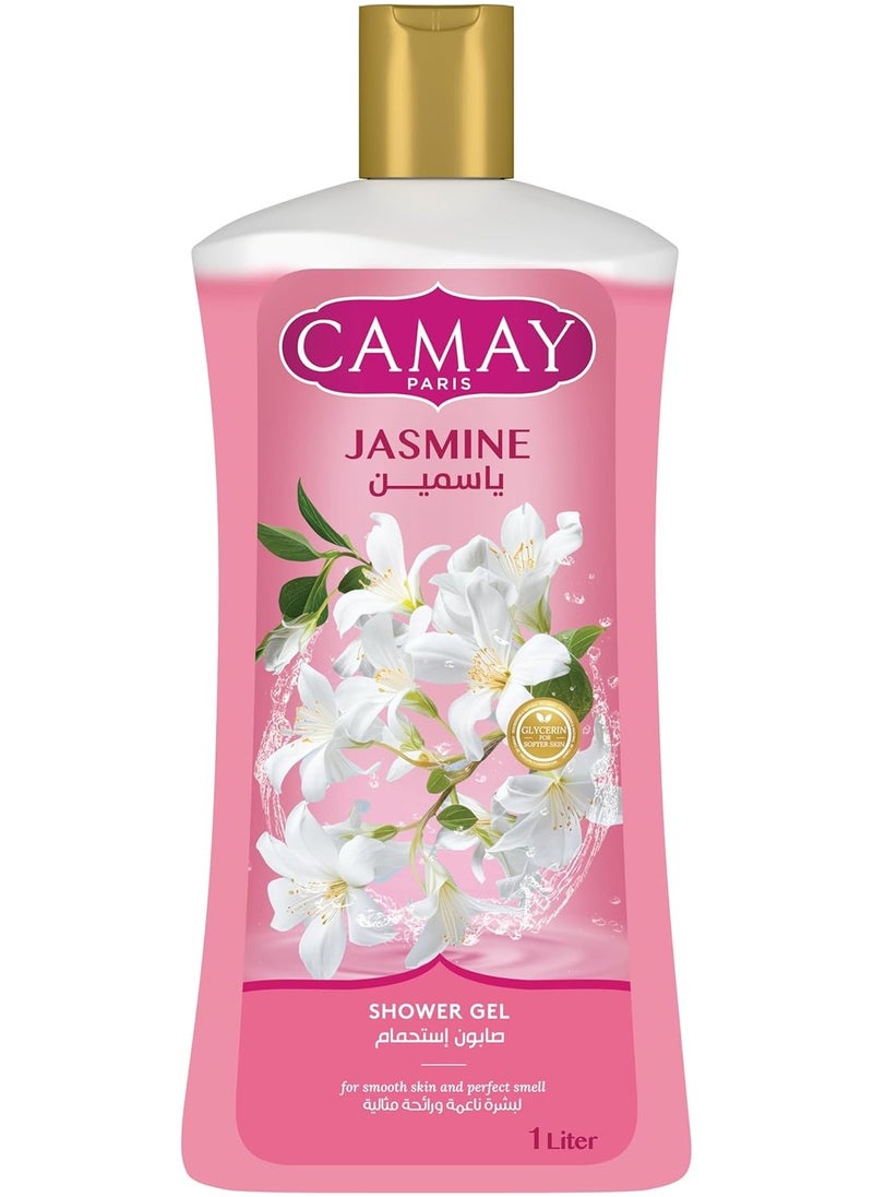 Camay - CAMAY Shower GeL JASMINE 1 LITER - Image 1