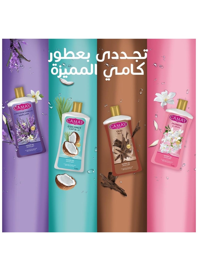 Camay - CAMAY Shower GeL JASMINE 1 LITER - Image 1