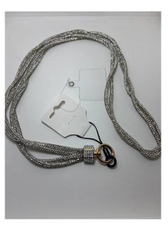 Generic Fashion Long Double Diamond Mobile Phone Case, 60cm Chain Universal Cellphones Anti Lost Wrist Straps Hand-woven Luxury Hanging Rope  - Image 3