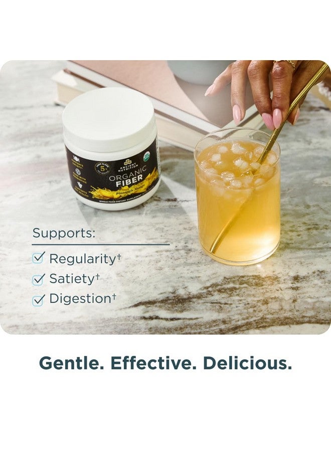 Ancient Nutrition مسحوق الألياف العضوي من أنسيانت نيوترشن، أناناس مانجو، ألياف قابلة للذوبان من صمغ الأكاسيا وجذر الكونجاك، يدعم صحة الجهاز الهضمي، يقلل من الانتفاخ، 6.4 أونصة - Image 3