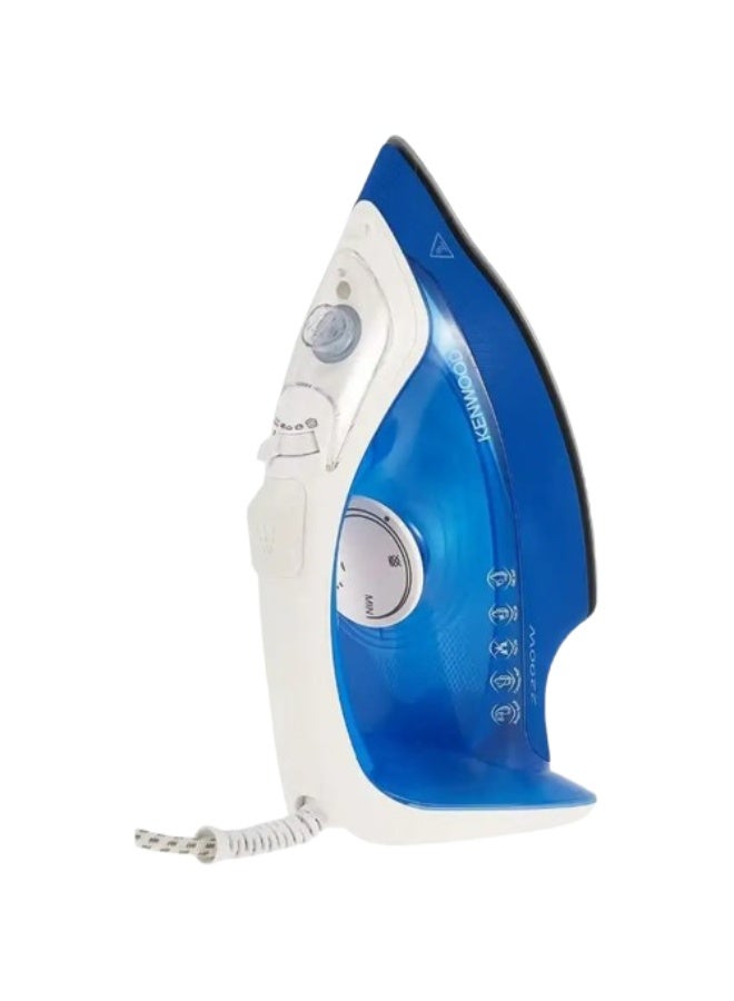 كينوود Steam Iron Kenwood, 2200 Watt Ceramic Base, STP60.000WB - Blue 300 ml 2200 W STP60.000WB White Blue - Image 3