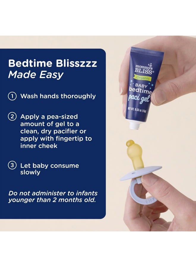 Mommy's Bliss جل مصاصة وقت النوم العضوي للأطفال، يعزز النوم المريح*، خالي من الميلاتونين، العمر 2 شهرًا فما فوق، 0.53 أونصة سائلة - Image 4