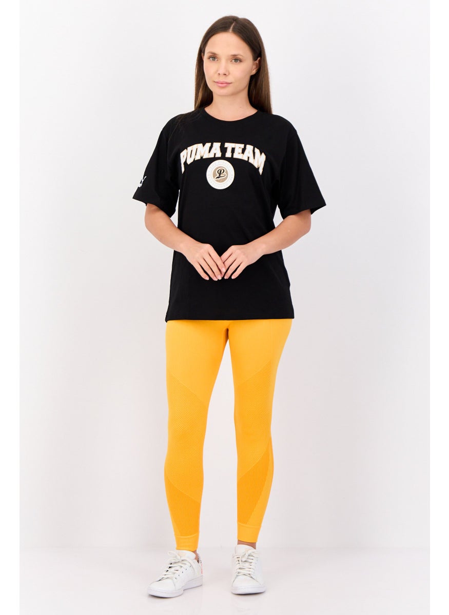 PUMA Women Sportswear Fit Short Sleeve Outdoor T-Shirt, Black  - Image 4
