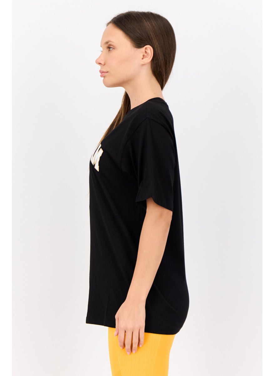 PUMA Women Sportswear Fit Short Sleeve Outdoor T-Shirt, Black  - Image 2