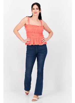 Bar III Women Square Neck Sleeveless Textured Top, Fuchsia  - Image 4