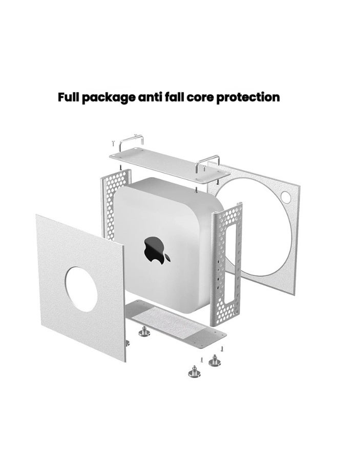 General Suitable for Apple Mac mini computer host protective shell aluminum alloy heat dissipation anti-fall M4/M4pro protective cover chassis  - Image 3