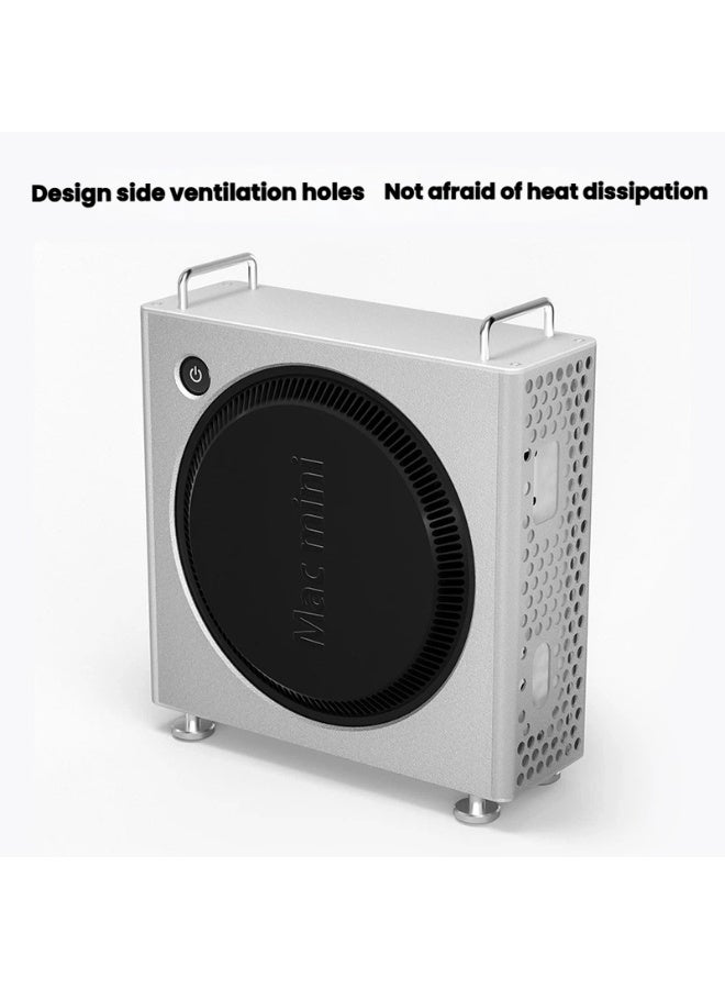 General Suitable for Apple Mac mini computer host protective shell aluminum alloy heat dissipation anti-fall M4/M4pro protective cover chassis  - Image 4