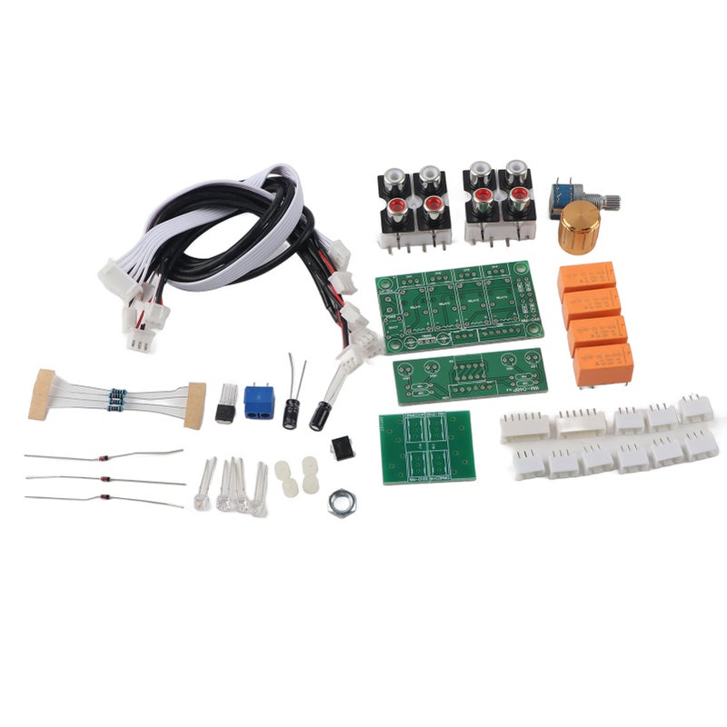 Audio Input Switch Module DIY Switching Board 4 Way Signal Selector Amplifier Relay - Image 3