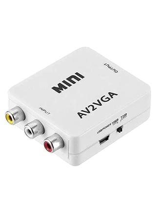 صندوق محول فيديو صغير عالي الوضوح AV2VGA – محول من AV RCA CVBS إلى VGA مع محول صوت 3.5 مم لتوصيل تلفزيون عالي الوضوح - pzsku/ZF991F879AA7784BCAF6EZ/45/1748334875/c02bbf5e-85b8-45e4-8ed4-8426fdac63ac
