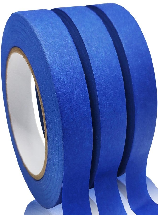 SmaringRobot 3Rolls Painters Tape, 0.94in x 60.1yd Blue Tape for Multi-Purpose Masking - Image 1
