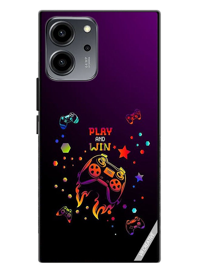 VR CREATIVE غطاء حماية لهاتف Honor 80 SE بتصميم لعب واربح متعدد الألوان - Image 1