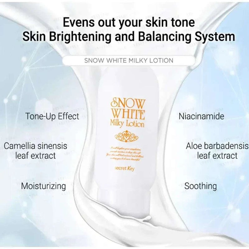 Secret Key Snow White Milky Lotion Body & Face 120G - Image 4