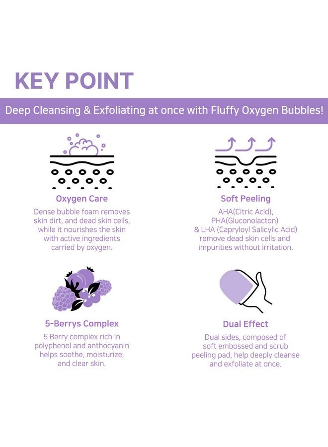 TOI:L Gentle Touch Bubble Peeling Body Pad(5Pads) Body Scrub Exfoliating Mitt For Body Exfoliating Gloves Washcloth Body Loofah 5Berry Complex Dense Bubble Bath Bath Shower Kp Bump Eraser - Image 4