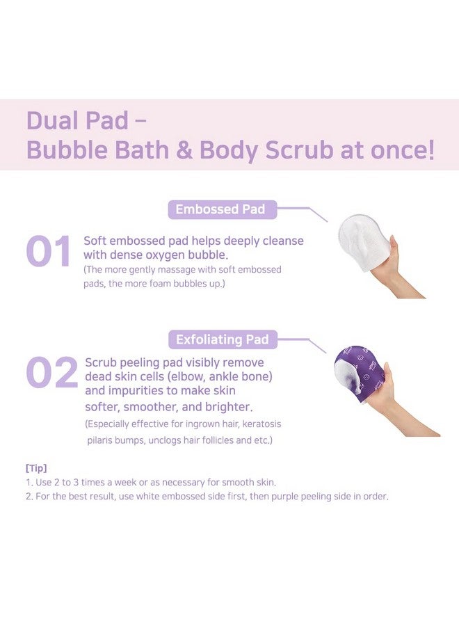 TOI:L Gentle Touch Bubble Peeling Body Pad(5Pads) Body Scrub Exfoliating Mitt For Body Exfoliating Gloves Washcloth Body Loofah 5Berry Complex Dense Bubble Bath Bath Shower Kp Bump Eraser - Image 2