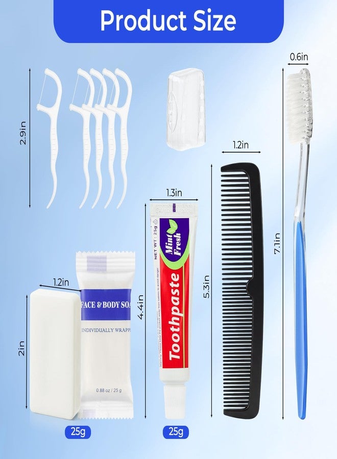 Zhjianup Disposable Toiletry Amenities, Travel Size Toiletries Kits, Personal Hygiene Supplies for Homeless, Individually Wrapped Care Essentials (5 in 1, 40 Packs) - Image 2